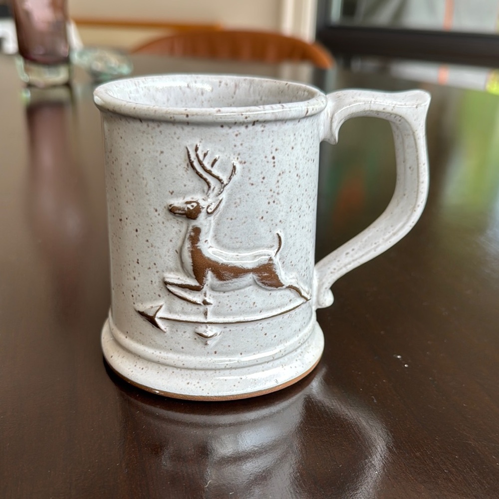 WEATHERVANE GOSS Tankard Reindeer Coffee Mug